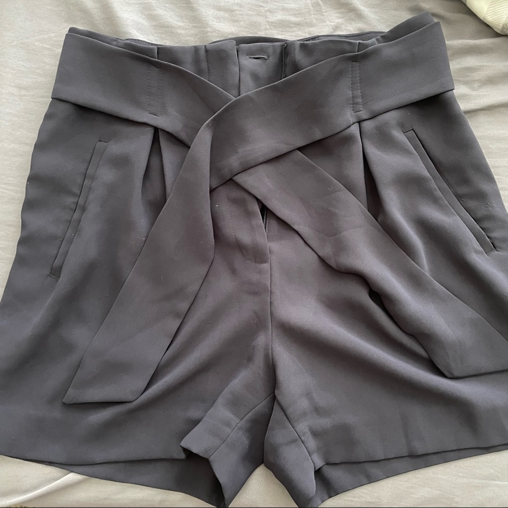 H&M High Waisted Navy Blue Shorts